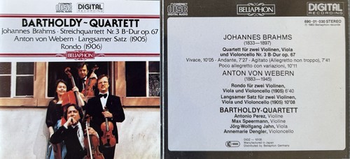 Bartholdy quartett brahms - bartholdy,